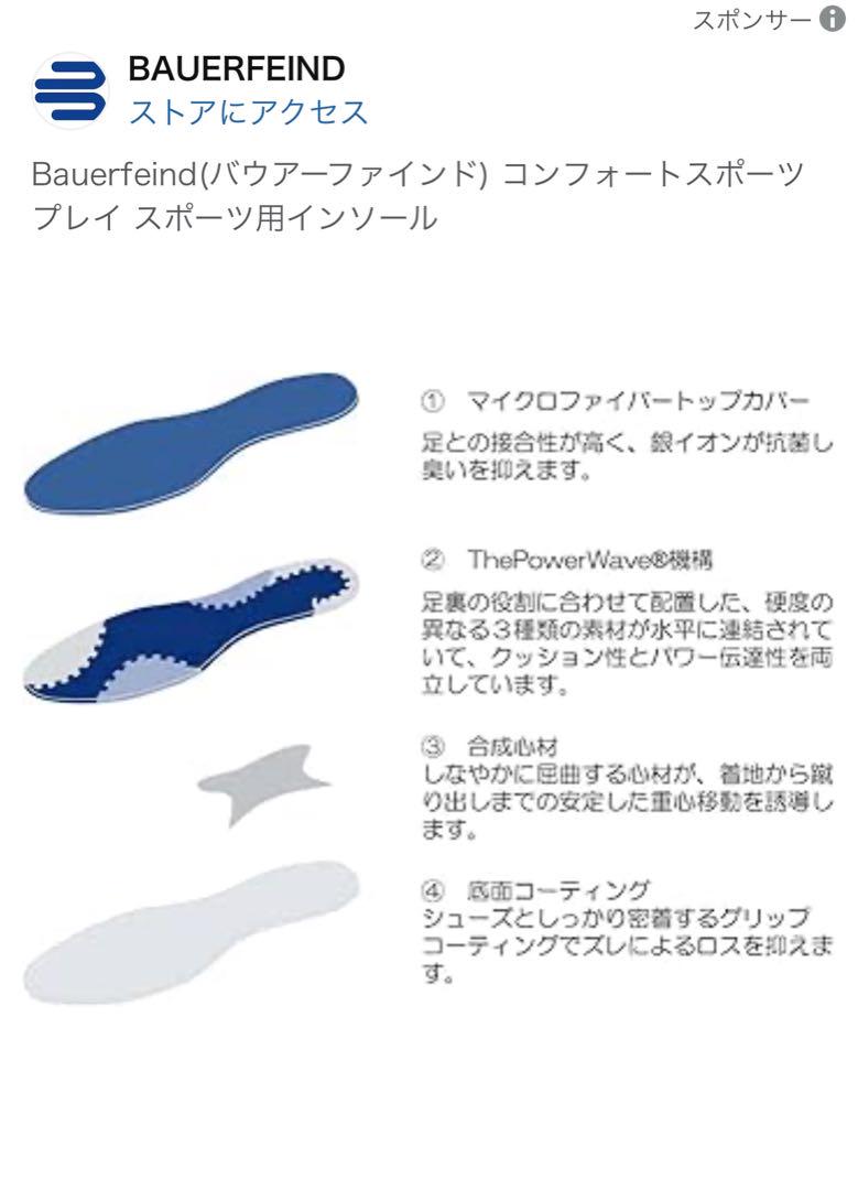BAUERFEIND GloboTec comfort sports インソール