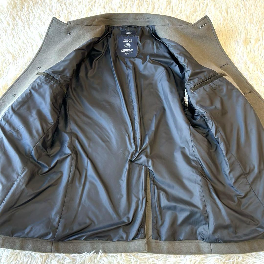 美品　シップスSHIPS メリノウール160's シングルピーコート