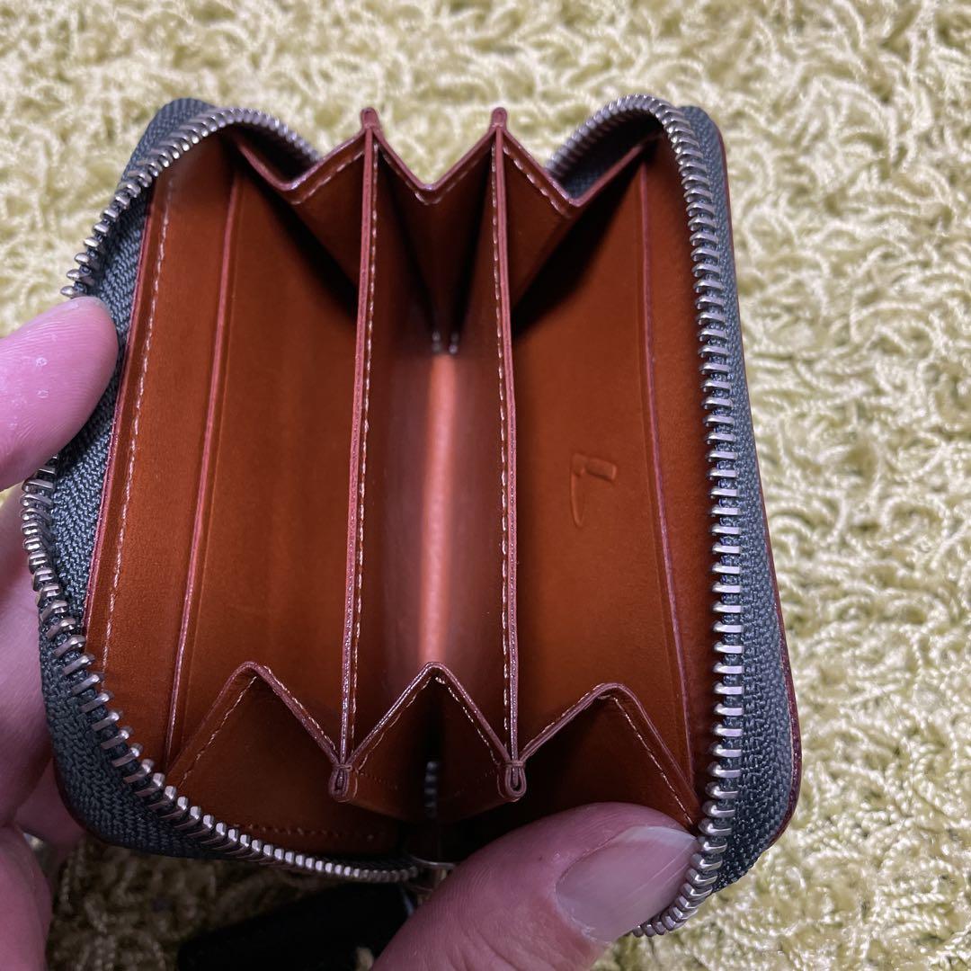 土屋鞄　コードバン　ファスナーコインパース