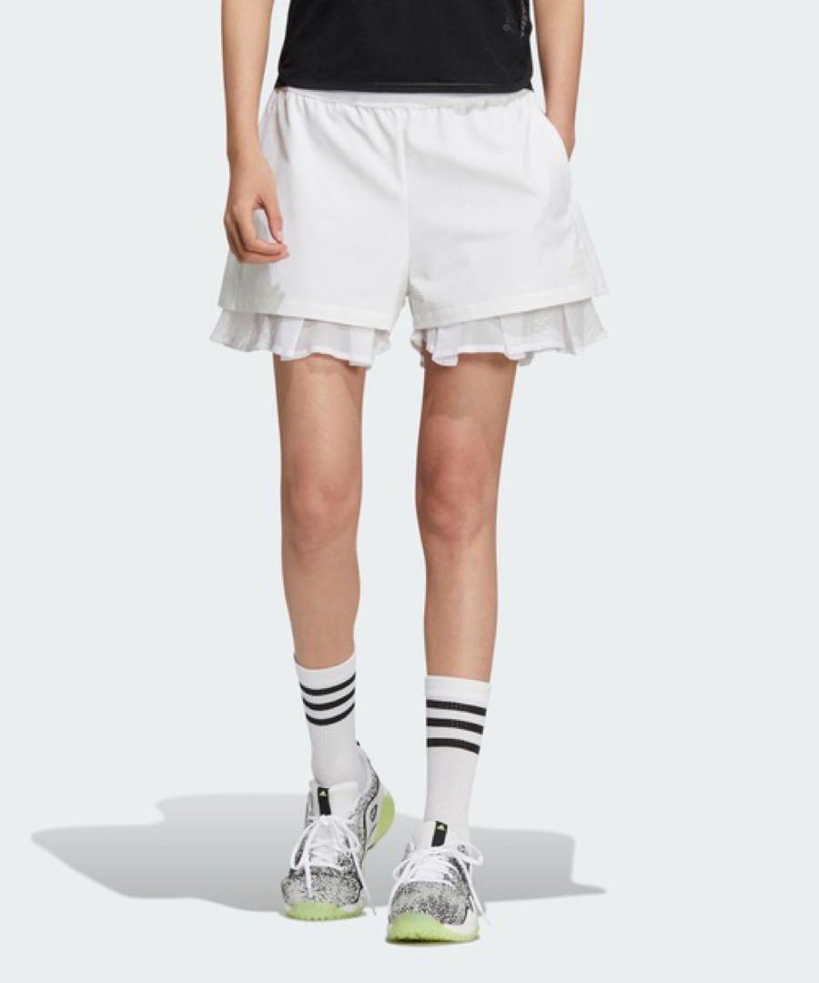 新品❣️adidas❣️M❣️WIND.RDYメッシュレイヤードショートパンツ❣️白❣️