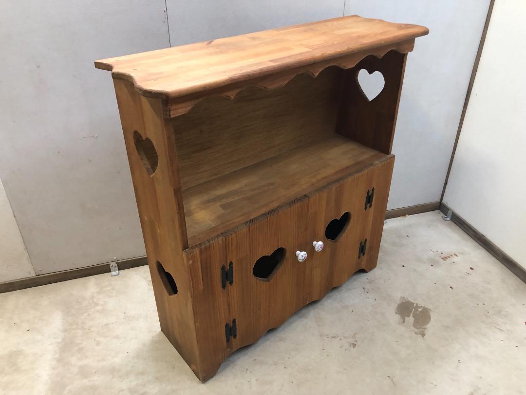 キキララハンドメイドカップボード　カントリー家具　棚　ラック　0903-4