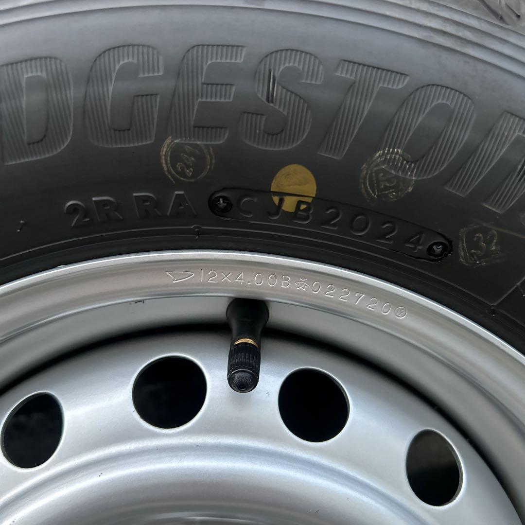 ブリヂストン 145/80R12 タイヤ ホイールセット 12インチ