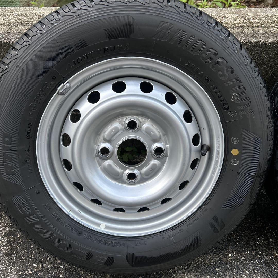 ブリヂストン 145/80R12 タイヤ ホイールセット 12インチ