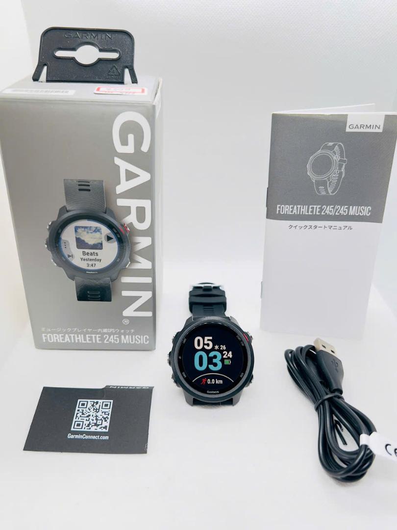 【美品】Garmin ForeAthlete 245 Music (6053)