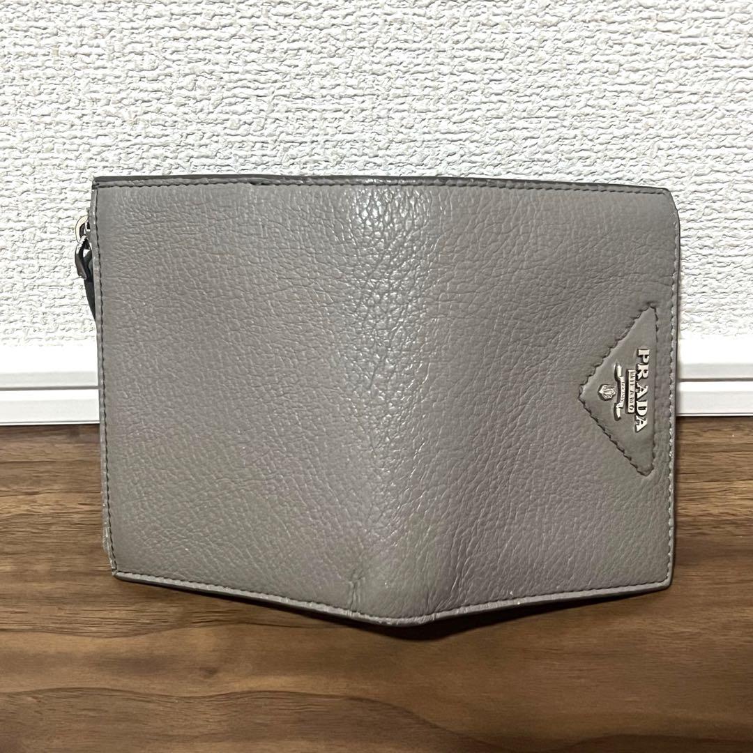 【超美品】PRADA ヴィッテロダイノレザー　ミニ財布