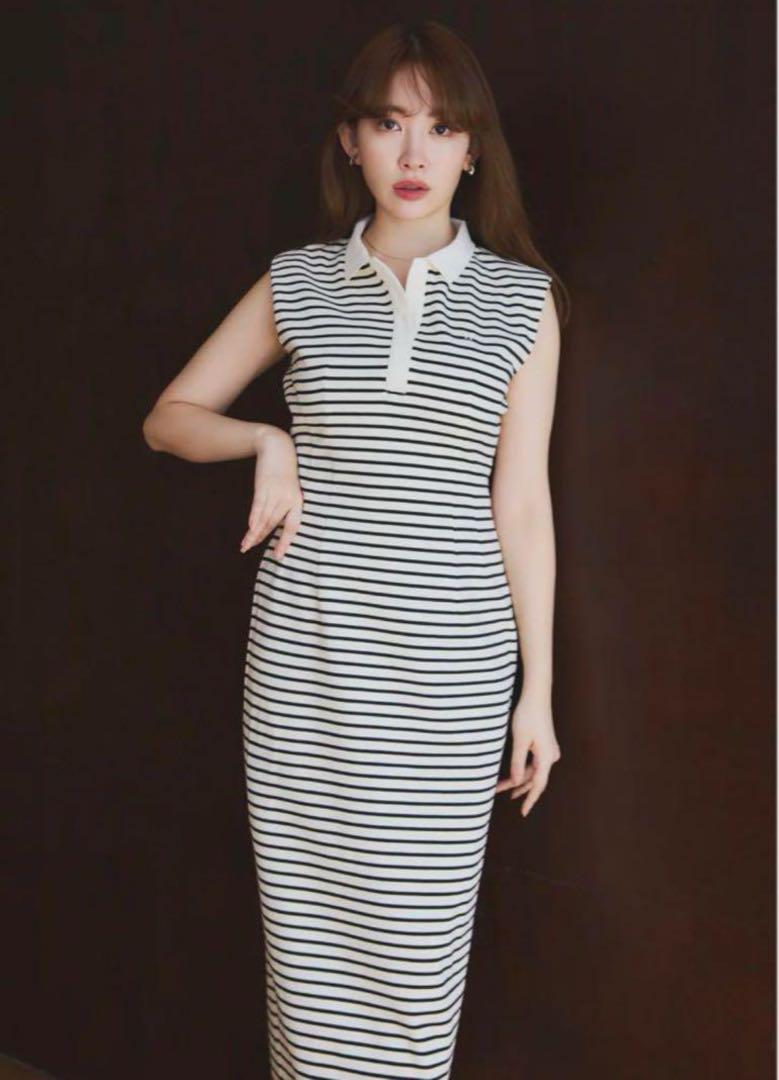 Her lip to - herlipto French Sleeve Polo Long Dress Sの通販