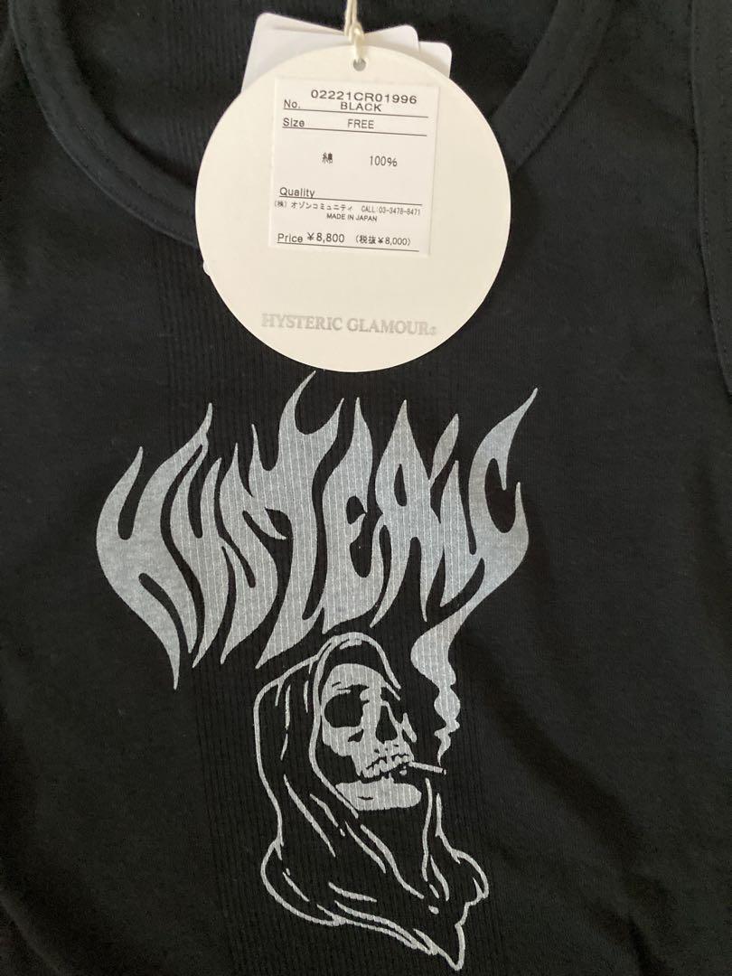 ヒステリックグラマー　SKULL SMOKE タンクトップ　FREEサイズ