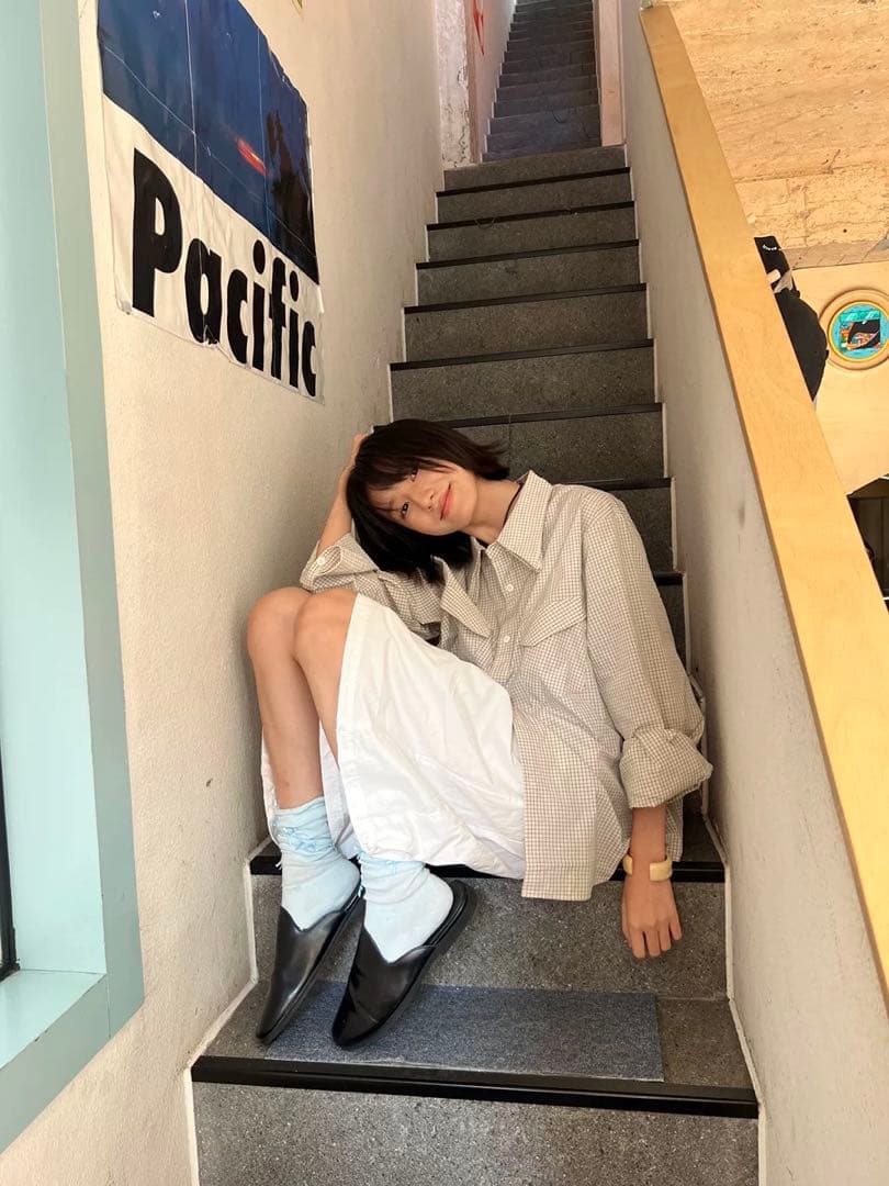 Nothingnoth Box Collar Checked Shirt y2k