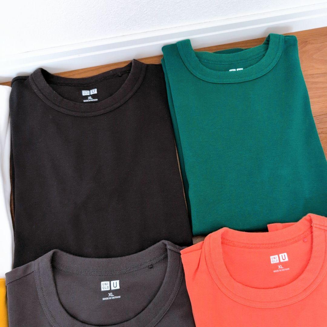 定番 UNIQLO U 半袖Tシャツ 10枚まとめ売り 無地 クールネック XL