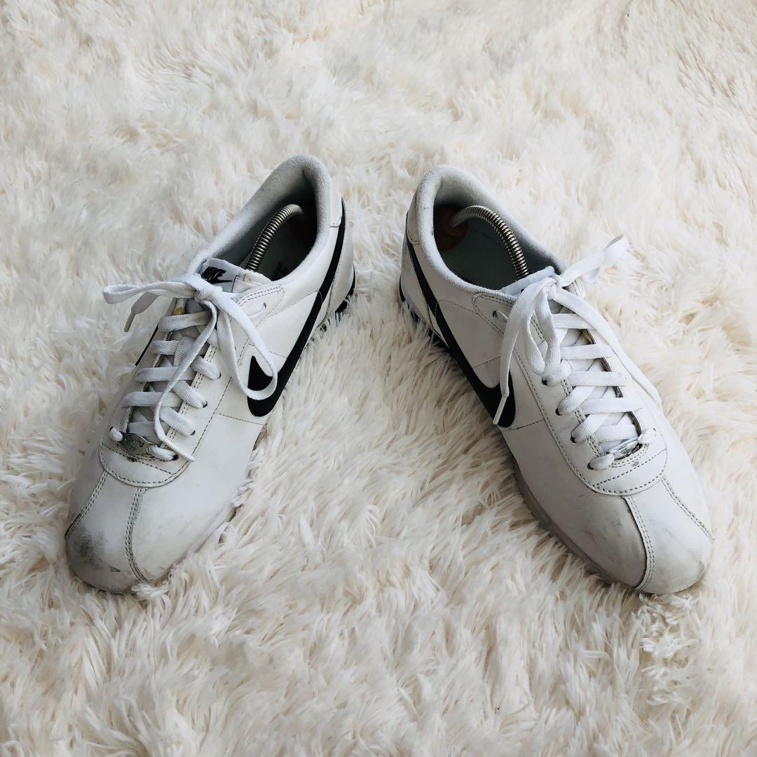 NIKEナイキレザーコルテッツ白×黒27cmホワイト316418-102