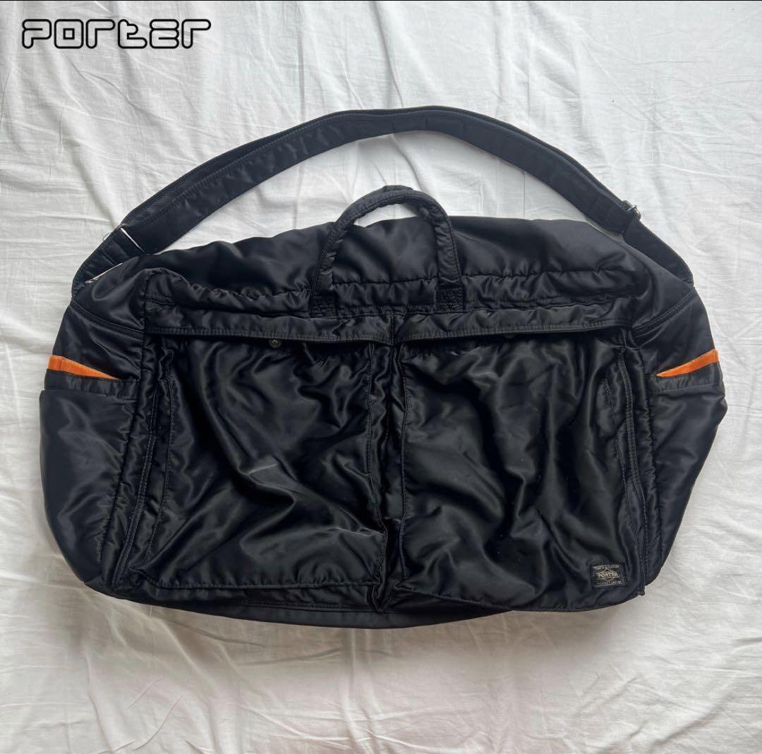 バッグ PORTER TANKER 2way Boston bag black