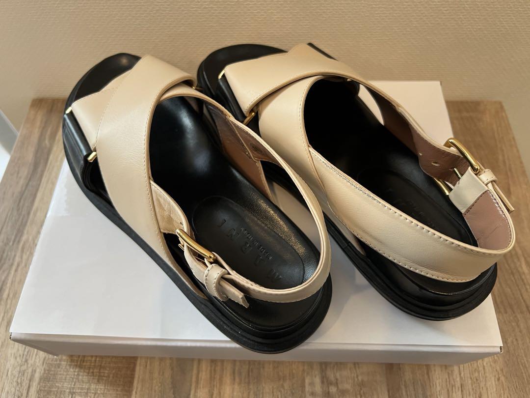 楽天市場】マルニ MARNI サンダル ブラック レディース 大きい