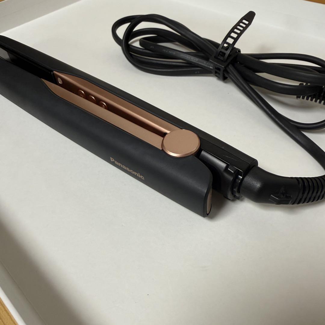 【ほぼ新品】nanocare ストレートヘアアイロン ブラック