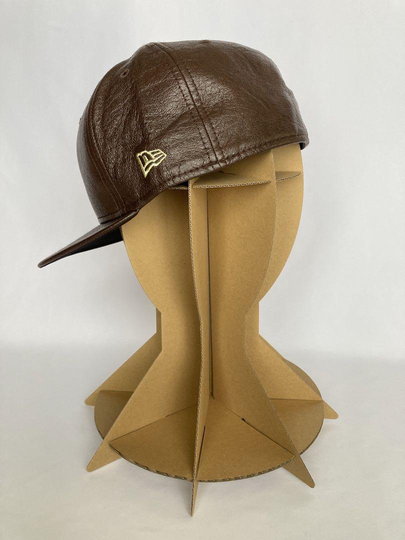 New Era ブラウン レザーキャップ