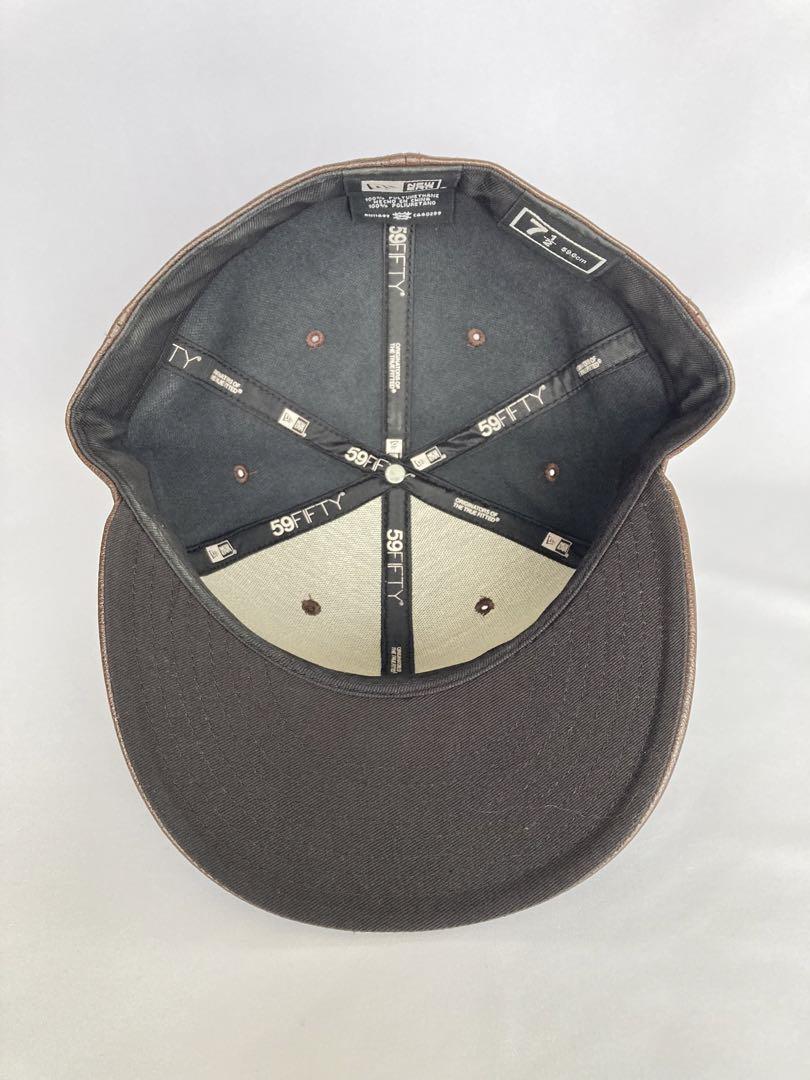 New Era ブラウン レザーキャップ