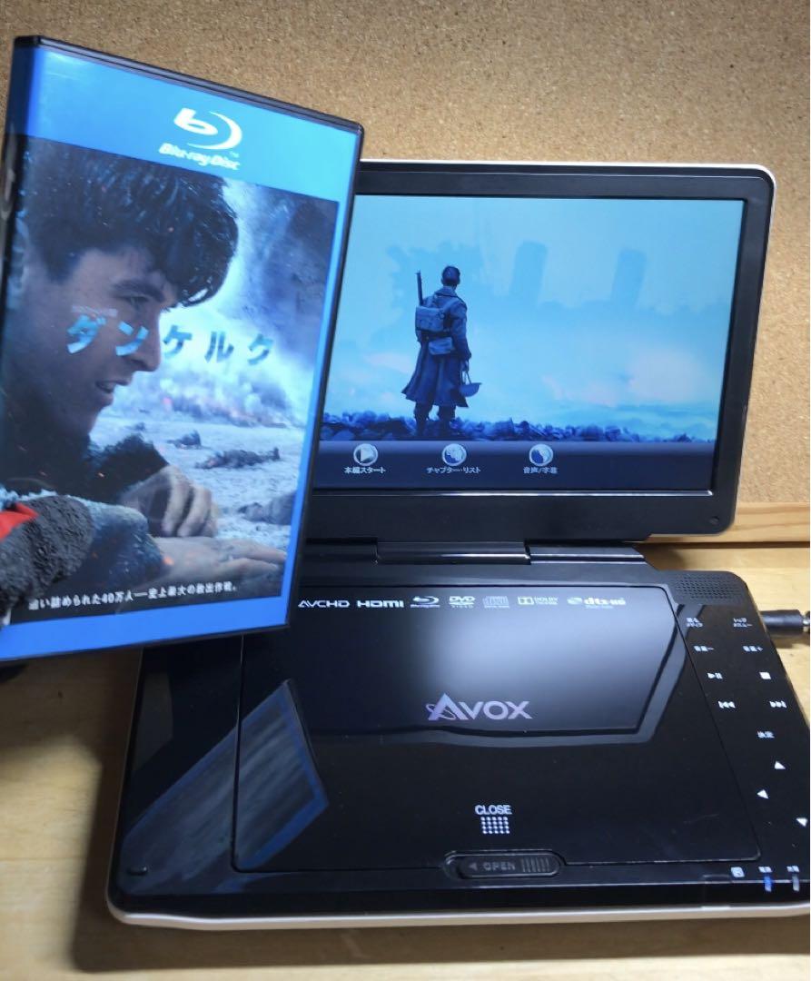 Avox ポータブルDVD・BD・Blu-rayブルーレイプレーヤー