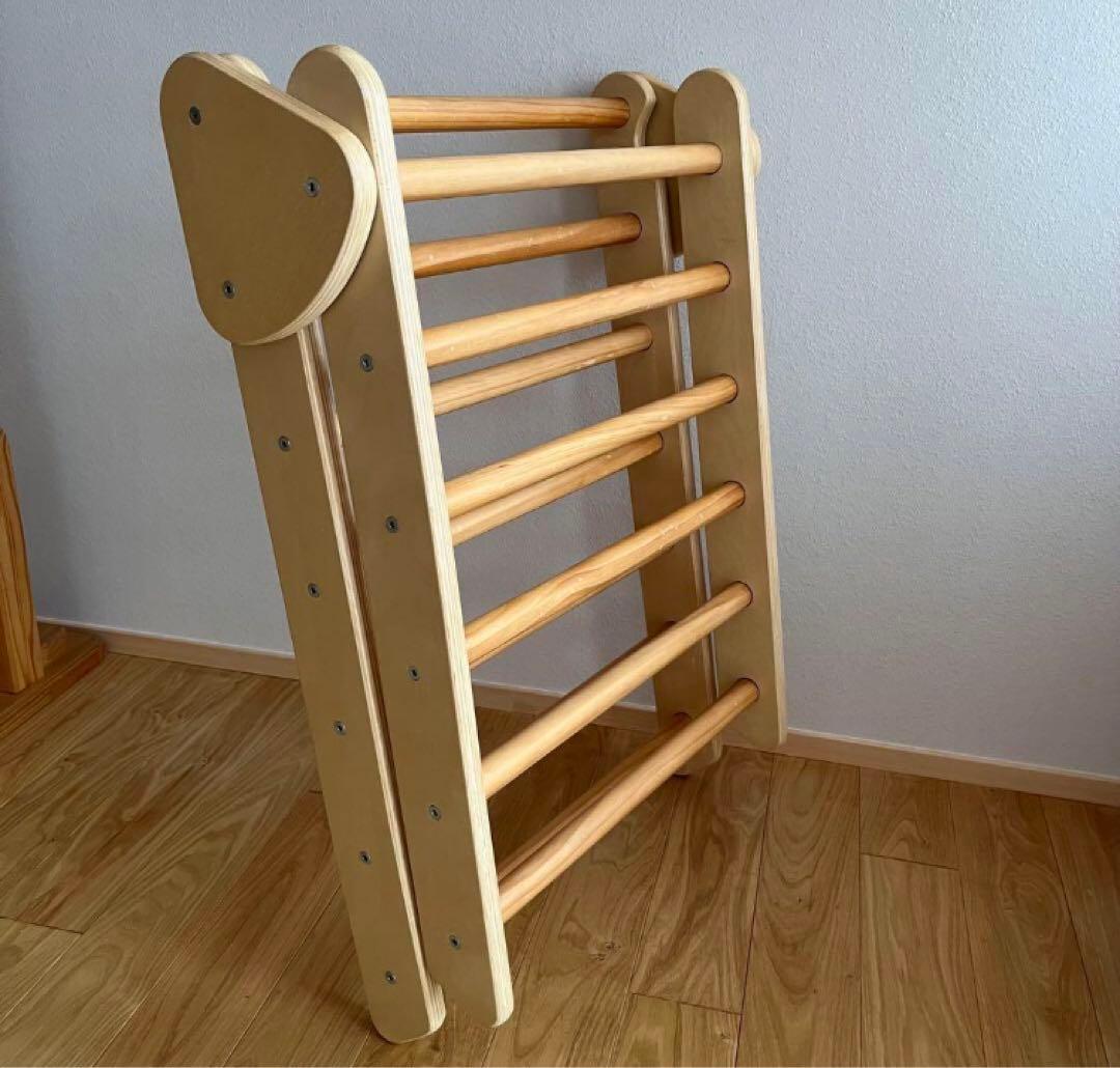 ピクラー•トライアングル モンテッソーリ 木製 ジャングルジム 折りたたみ