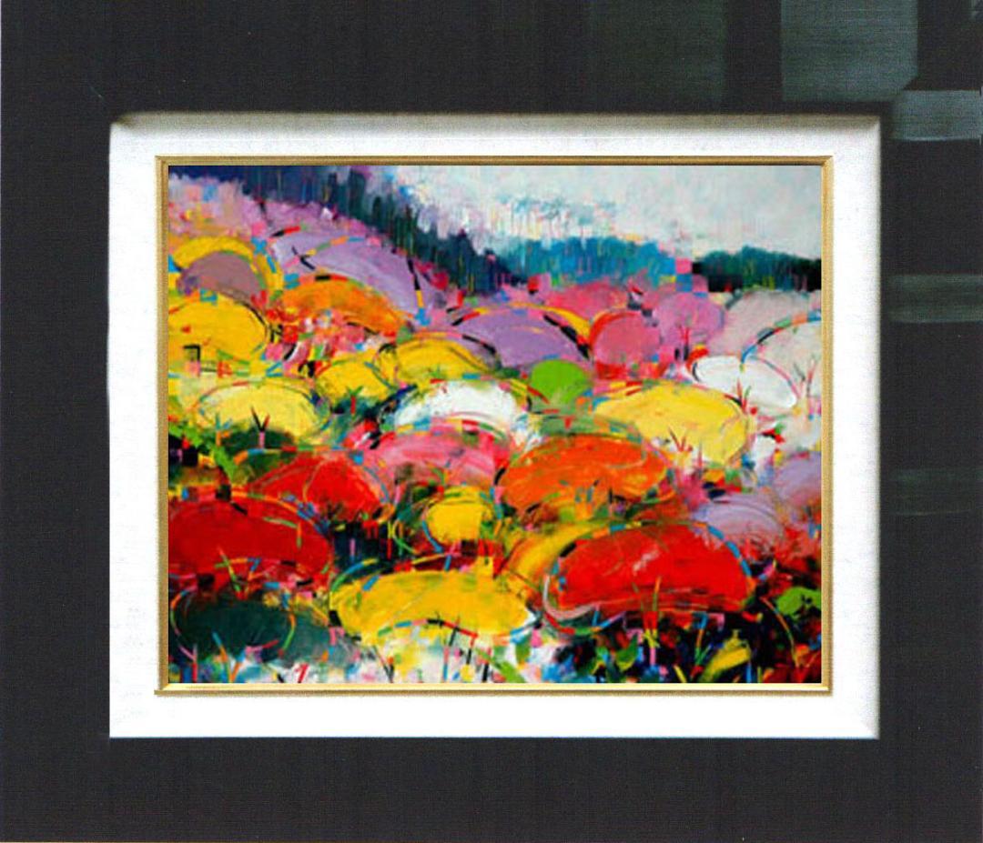 絵画 インテリア　絵　油絵　uF6-081711　風景（秋の紅葉）