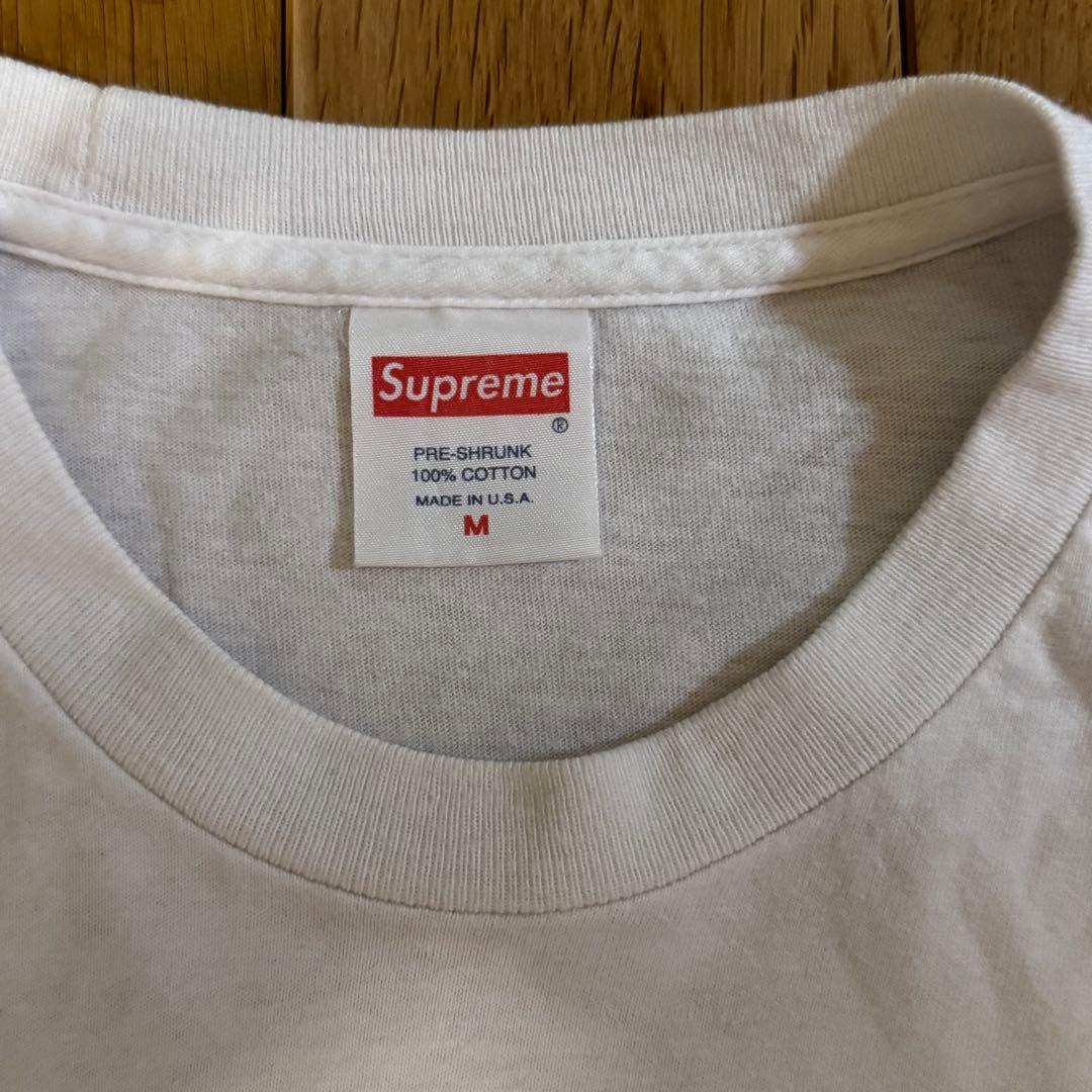Supreme プリントTシャツ M ホワイト Supreme Tシャツ M ホワイト ロゴプリント