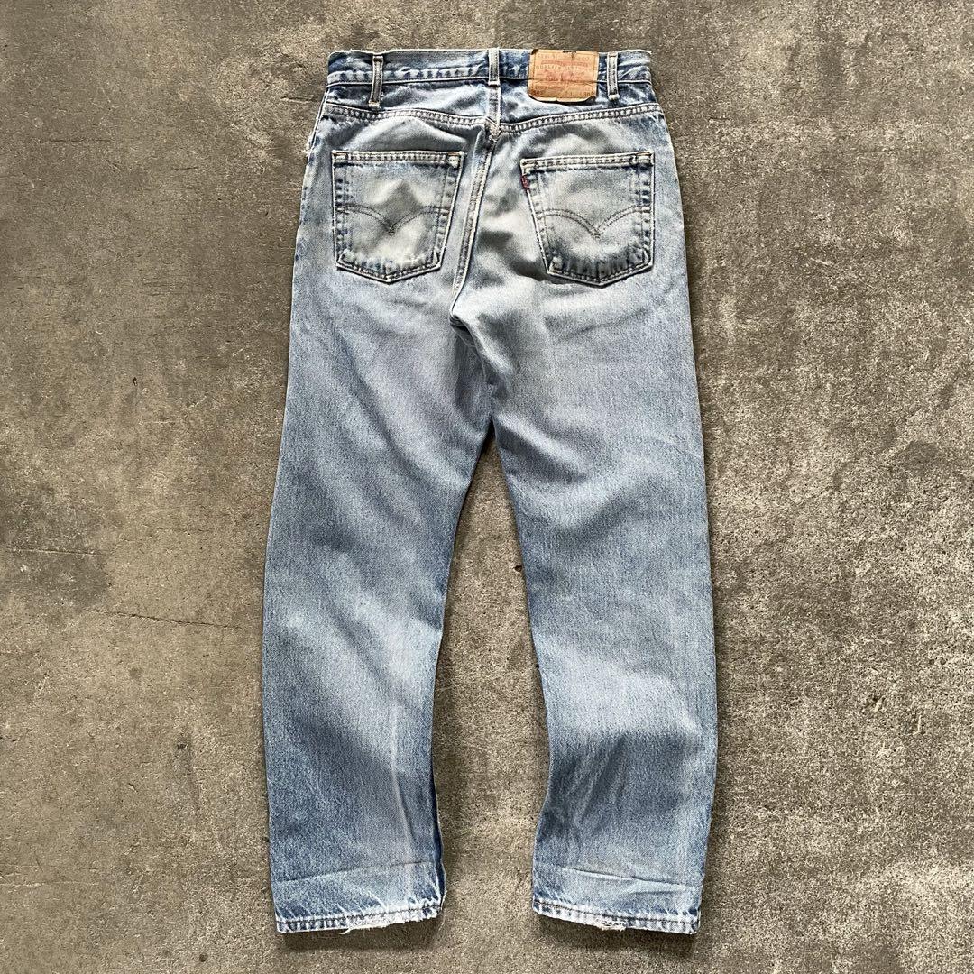 00s usa levi's 505 damage denim grunge