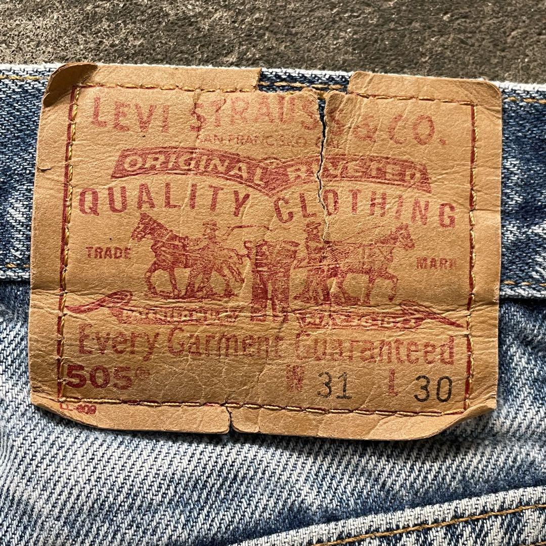 00s usa levi's 505 damage denim grunge