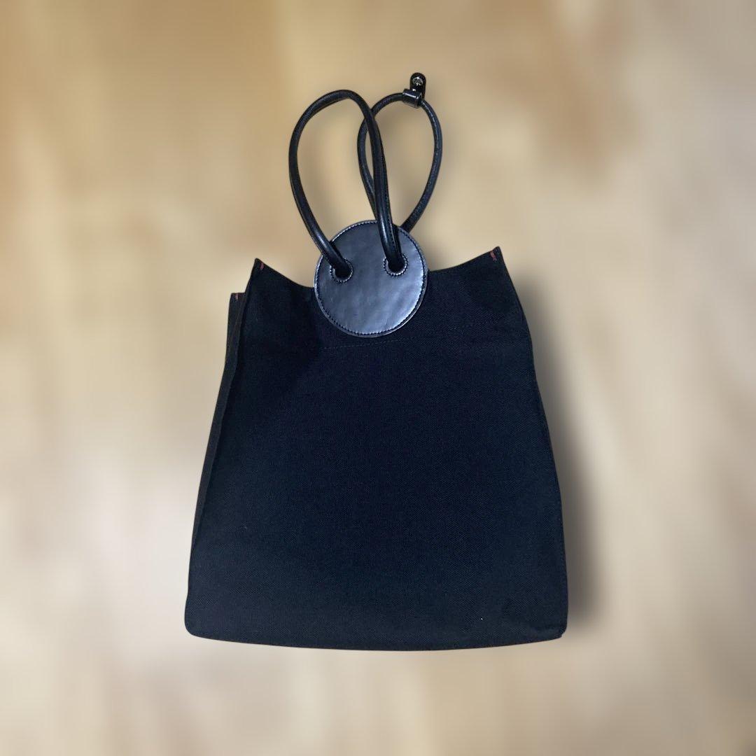 ドゥミル　「2000 DEUX MILLE」 ナイロン×レザートートバッグ