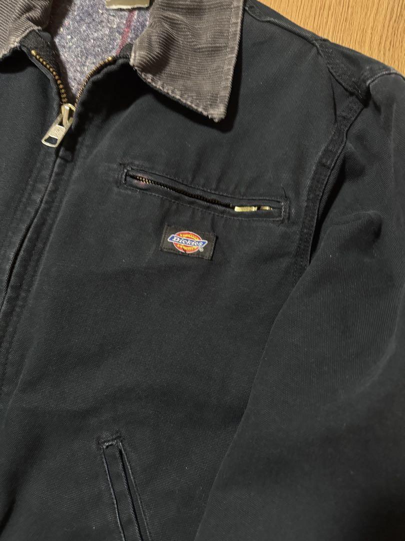 Dickies ビンテージ ダック デトロイトジャケット フェード ブラック M Dickies ビンテージ ダック デトロイトジャケット フェード