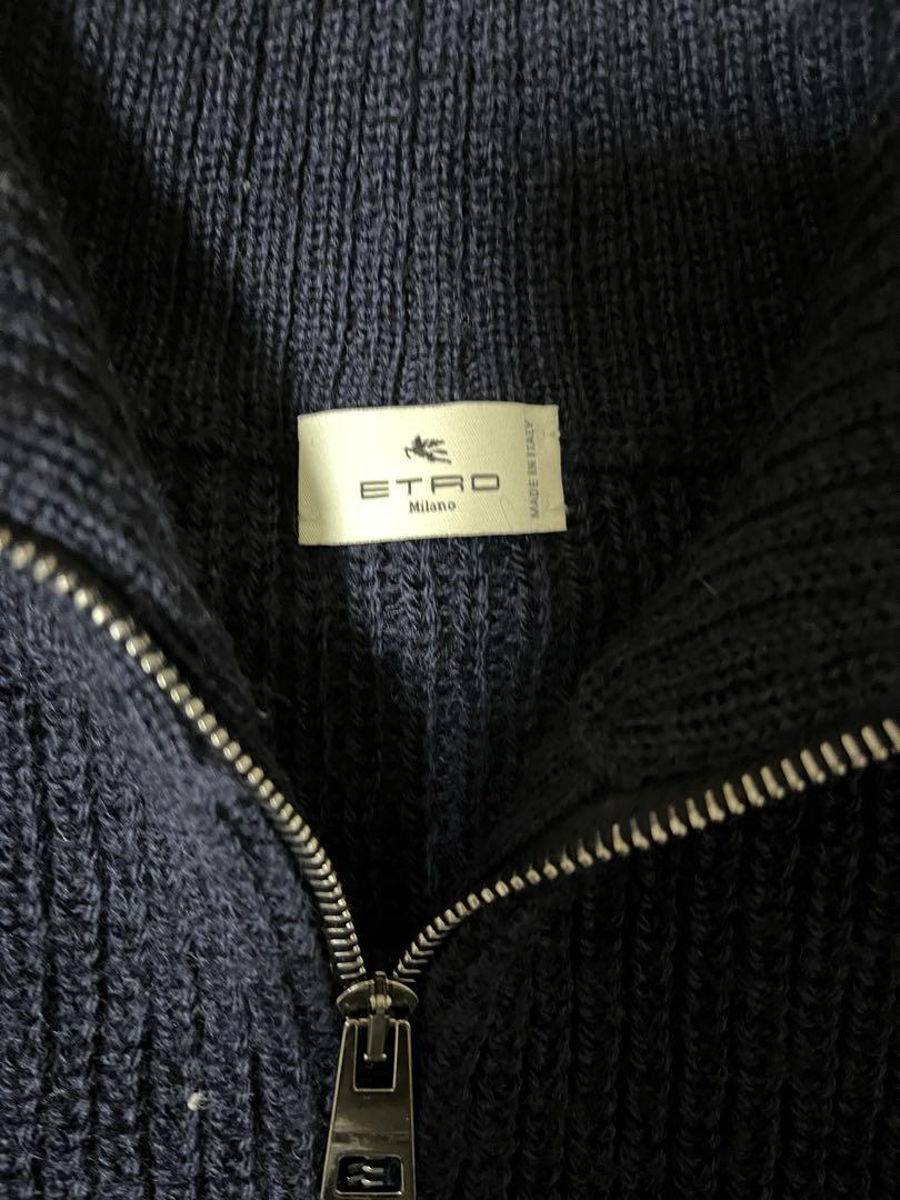 ETRO ハーフジップニット