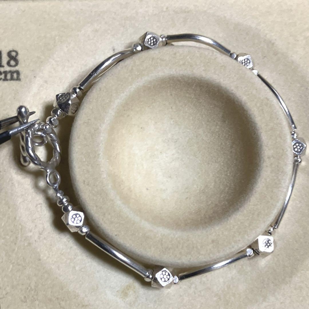 カレンシルバーダブルチューブブレスレット