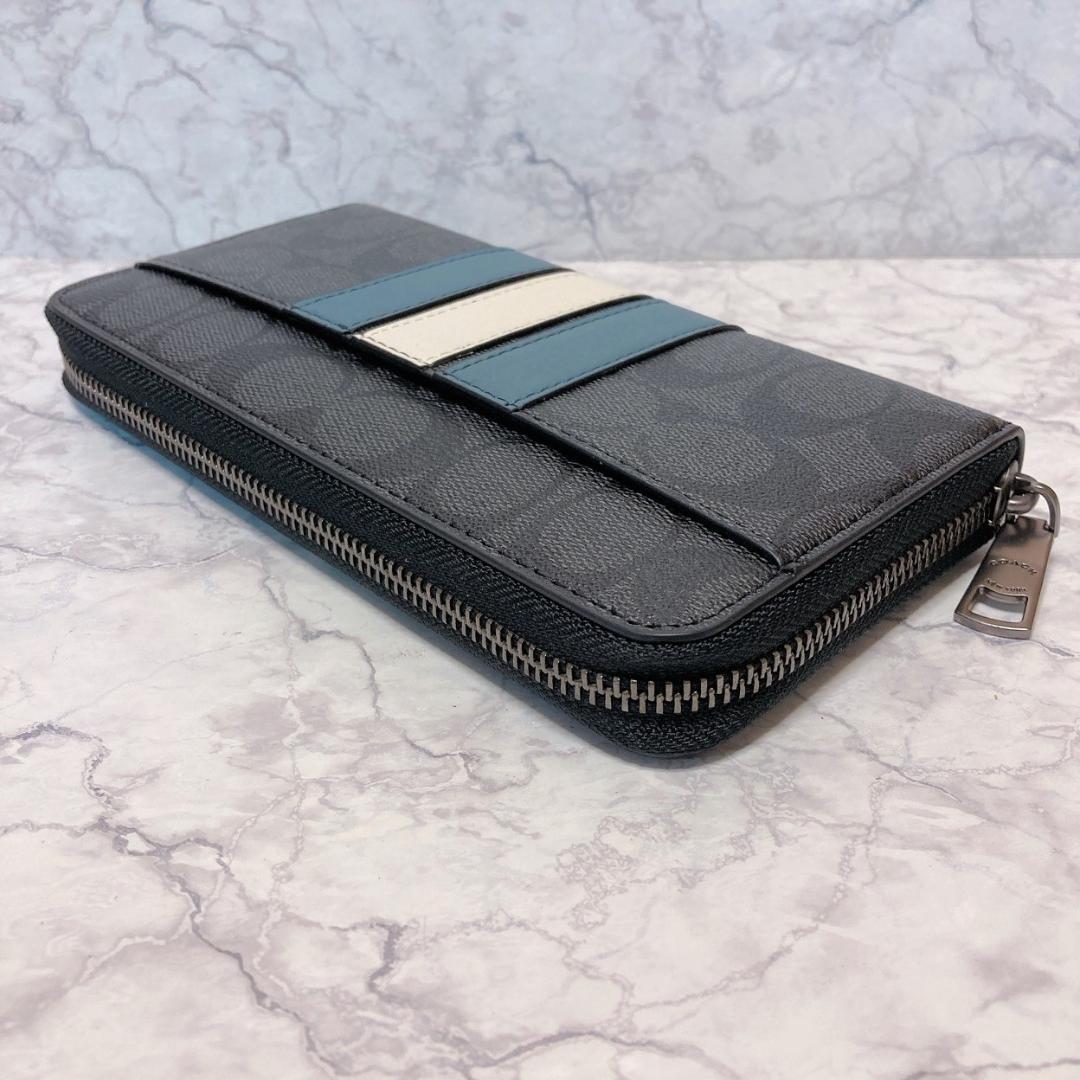 【値下げ】 黒 長財布 【コーチ】 ☆新品☆ F26070 メンズ シグネチャー 小物