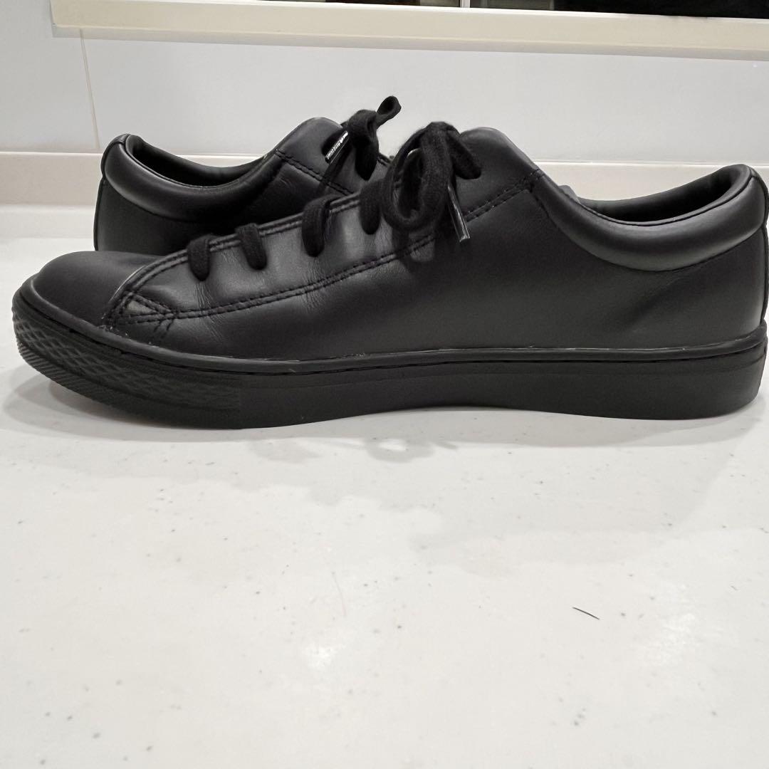 CONVERSE ALL STAR COUPE OX オールレザー　黒24.0