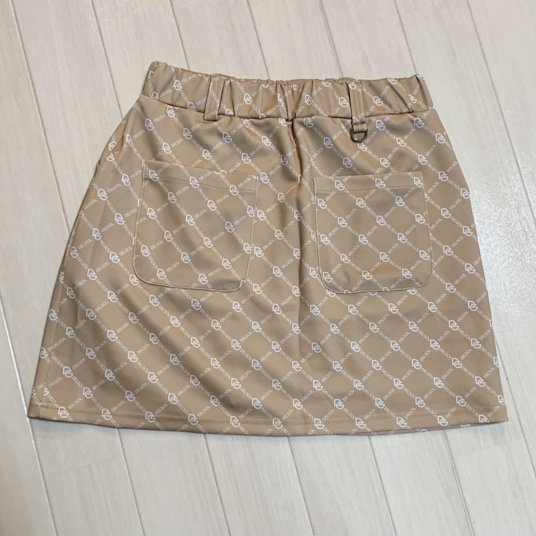 新品■14,300円【デルソル　ゴルフ】レディース　半袖ウェア、スカート  L
