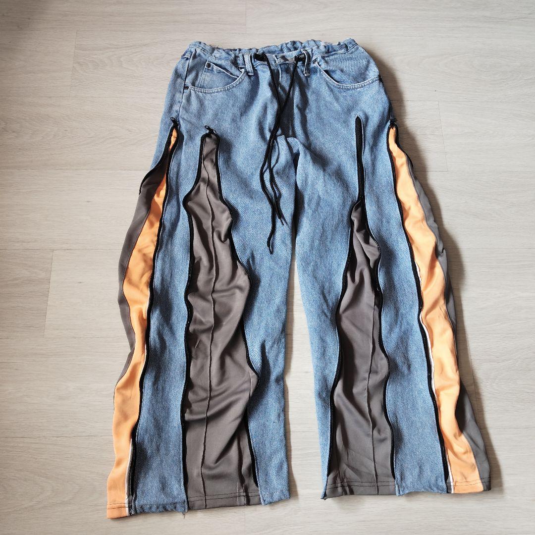 在庫 処分 セール 通販Fashion - リメイクデニムパンツ 4