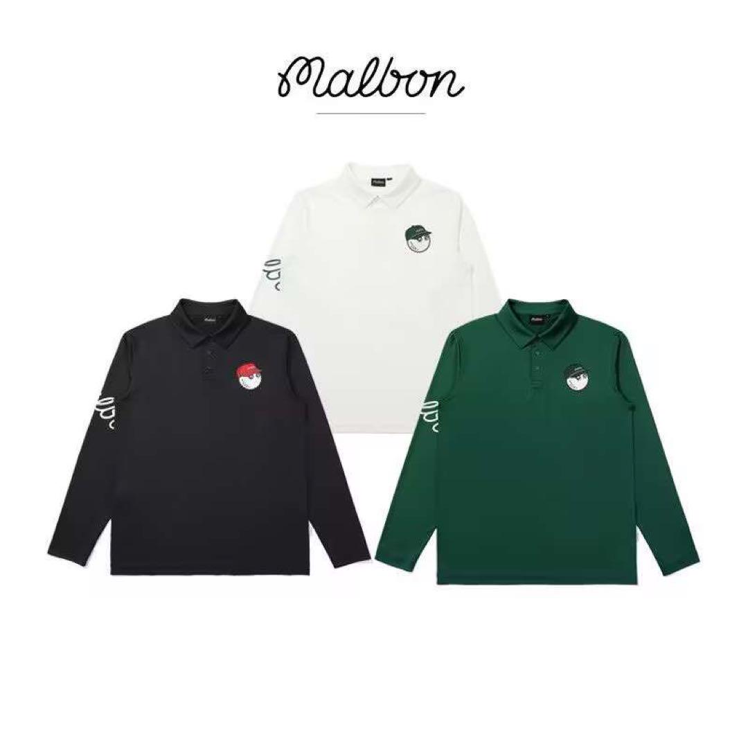 【期間限定！最安値挑戦】 Malbon 秋マルボンゴルフ メンズ 長袖人気 トップス メンズウェア