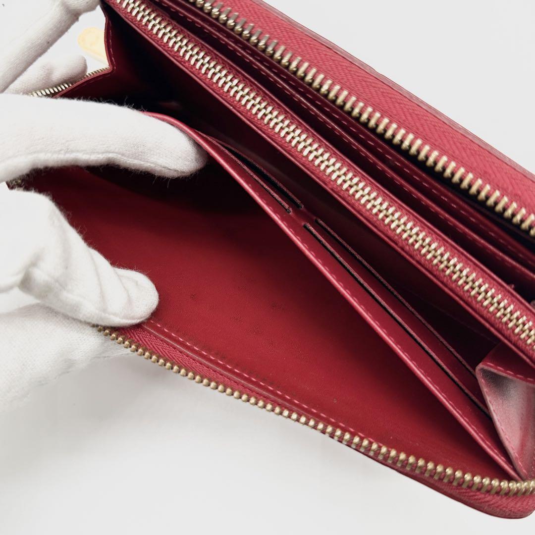 美品】LOUIS VUITTON エナメル 長財布 ヴェルニ モノグラム 赤