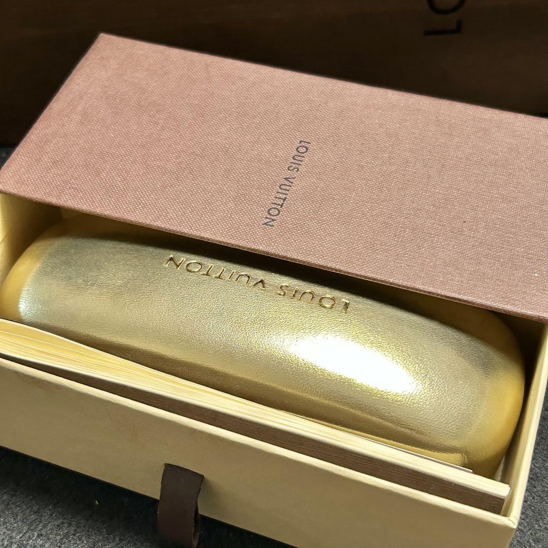 LOUIS VUITTON ルイヴィトン 眼鏡 メガネ ケース 箱 ゴールド 金 - メルカリ