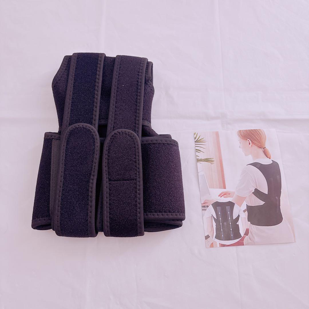 Lサイズ 姿勢サポーター 姿勢ベルト 猫背 通気性 男女兼用 調節可能 ブラック Lサイズ 姿勢サポーター 姿勢ベルト 猫背 通気性 男女兼用 調節可能 ブラック