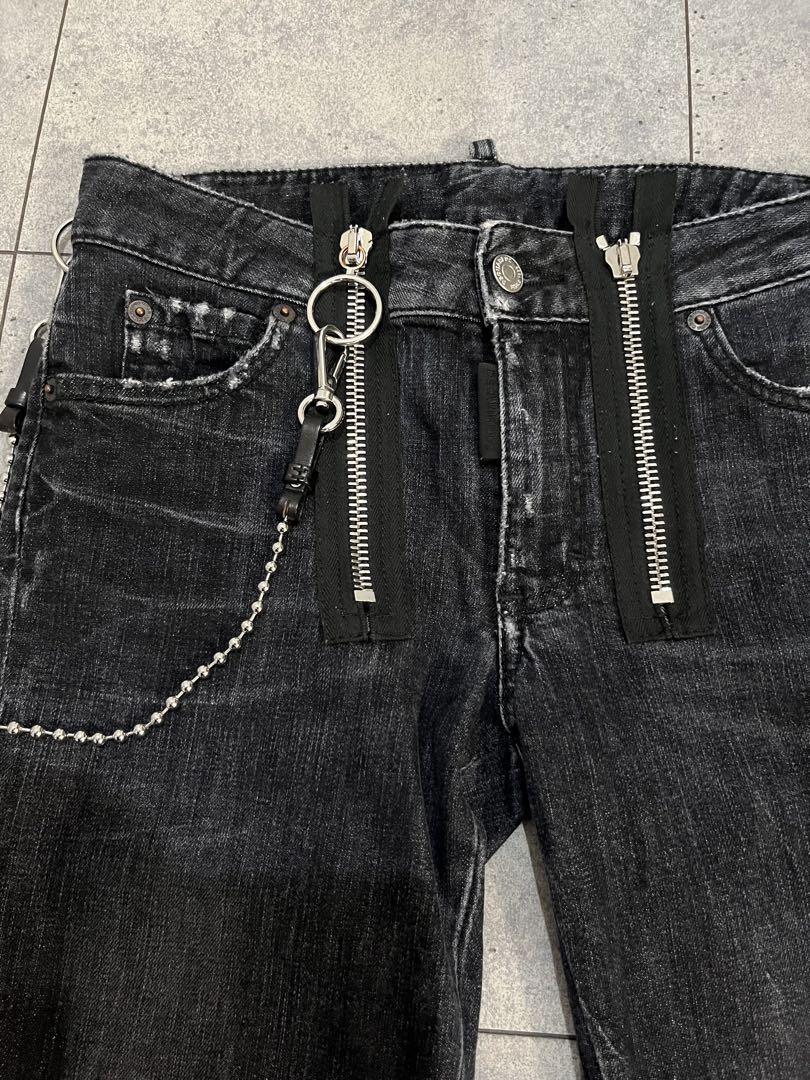 DSQUARED2 ディースクエアード　クロップド スキニー デニムパンツ