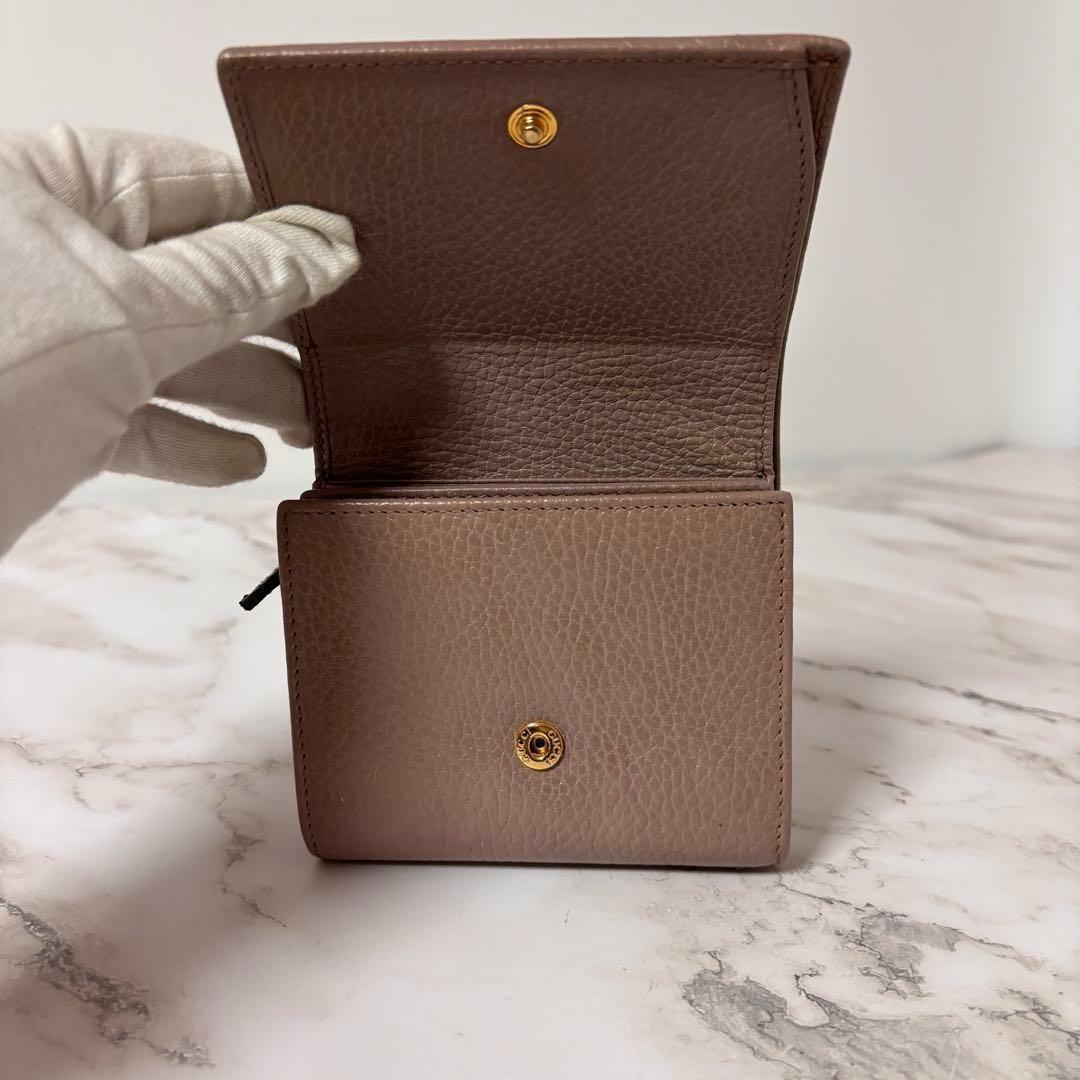 【現行】GUCCI 二つ折り財布 GGマーモントダブルG ミディアム ウォレット 【現行】GUCCI 二つ折り財布 GGマーモントダブルG ミディアム ウォレット