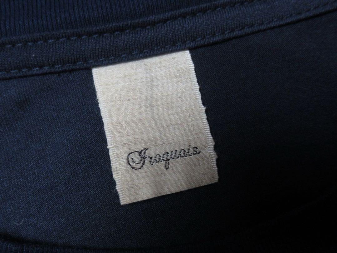 Iroquois オーバーサイズ レーヨン ロング カットソー 長袖 Tシャツ