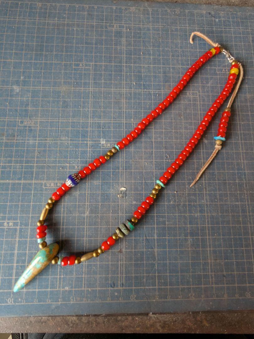 一点物ビーズネックレス　ハンドメイド　カスタム可能