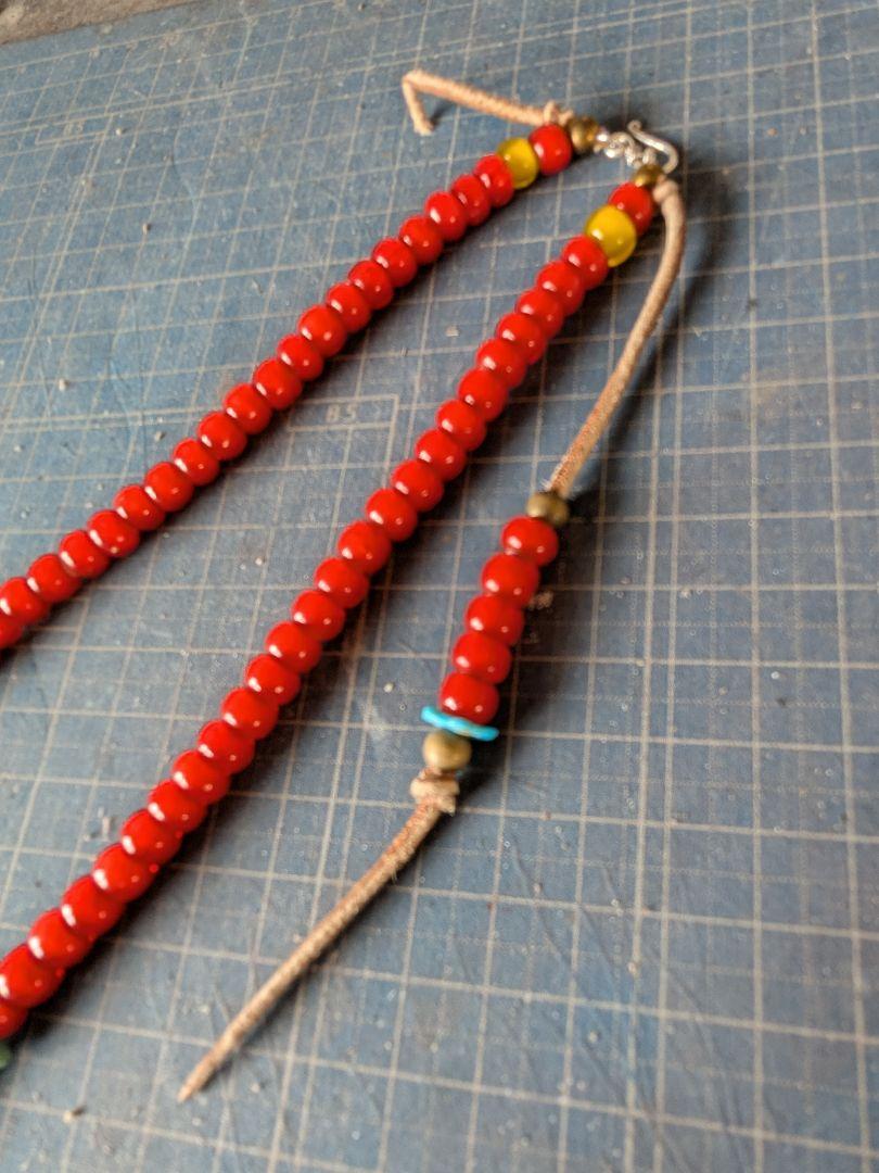 一点物ビーズネックレス　ハンドメイド　カスタム可能