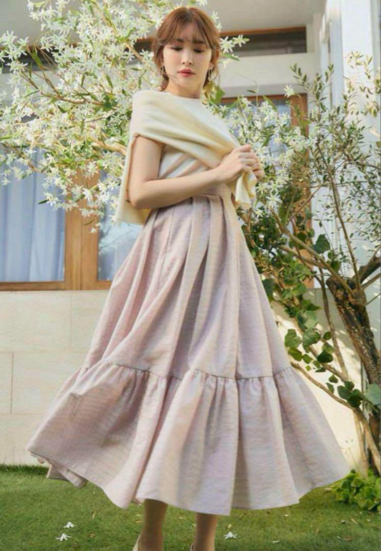 Herlipto Stripe Jacquard Volume Skirt S - メルカリ