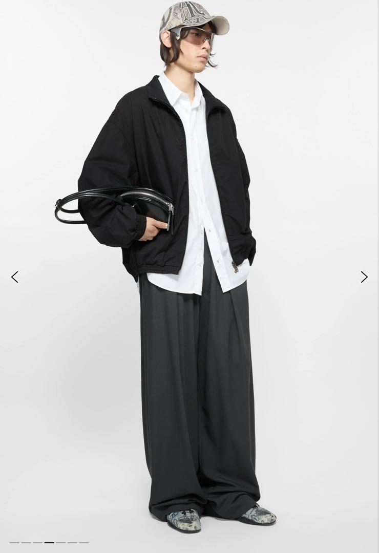【正規品】Acne Studiosロゴジッパージャケット　ブラック　44
