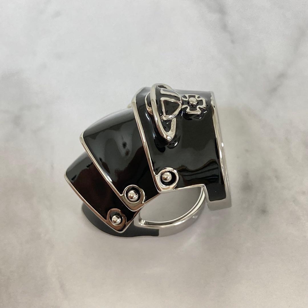Vivienne Westwood｜ARTEMISリング　シルバー×ブラック