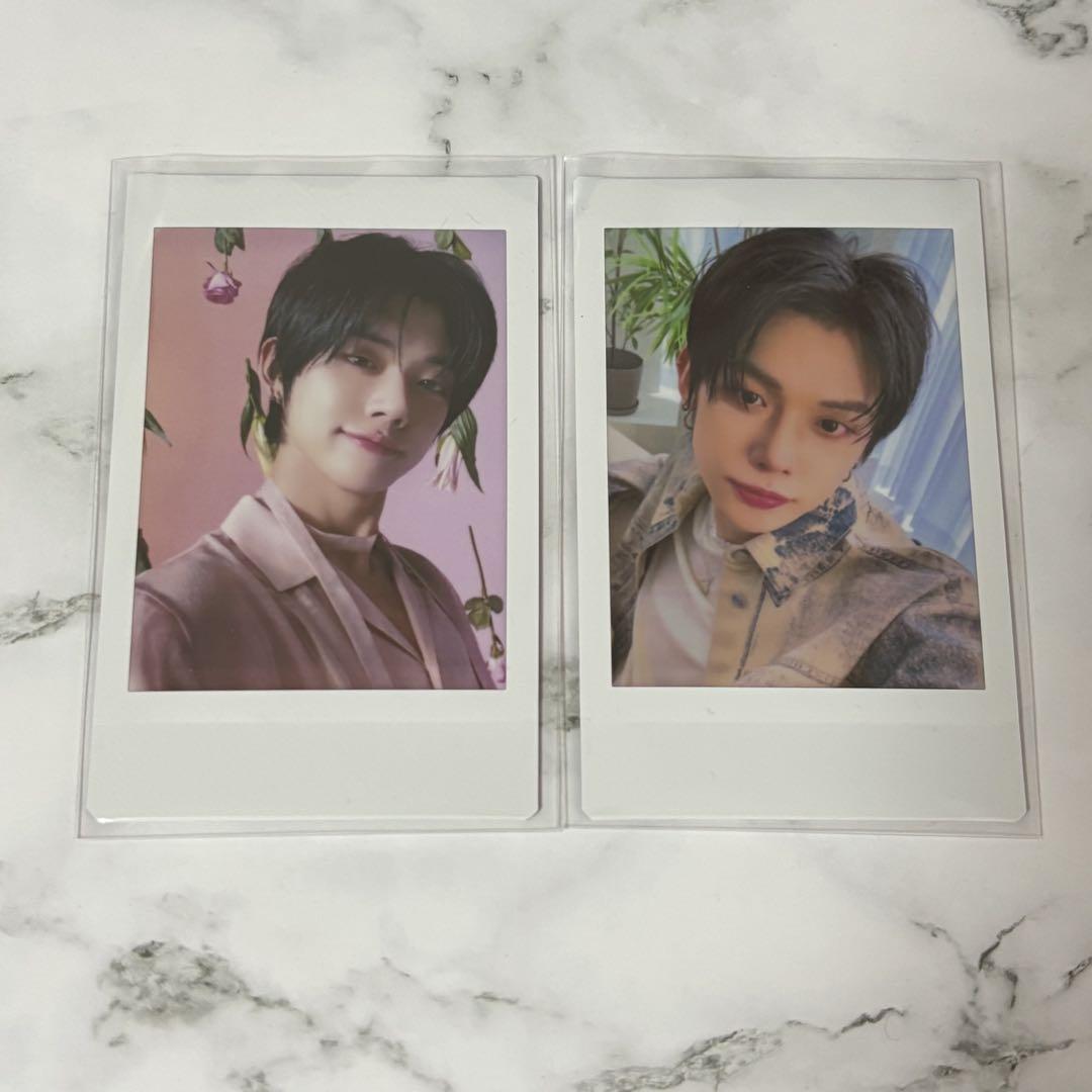 TXT インスタントフォト　チェキ　ヨンジュン　2枚セット　花　モア棒 TXT ヨンジュン チェキ セット - メルカリ