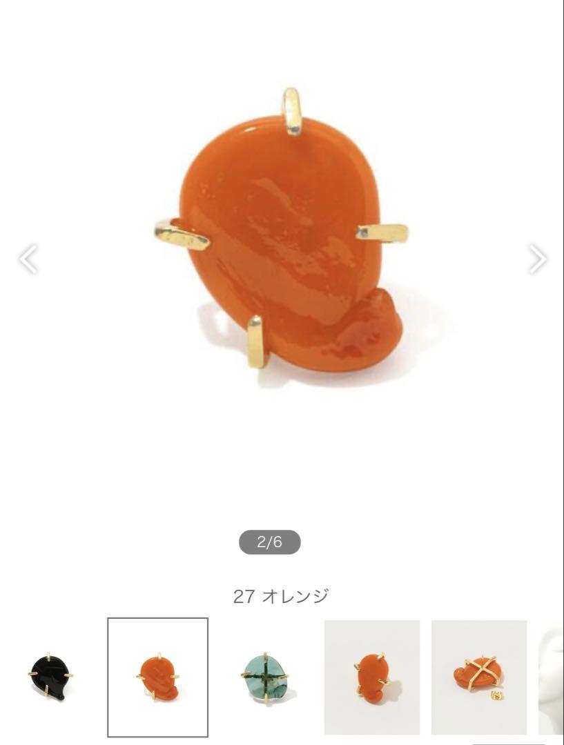 LEVENS JEWELS TALISMAN ピアス　オレンジ
