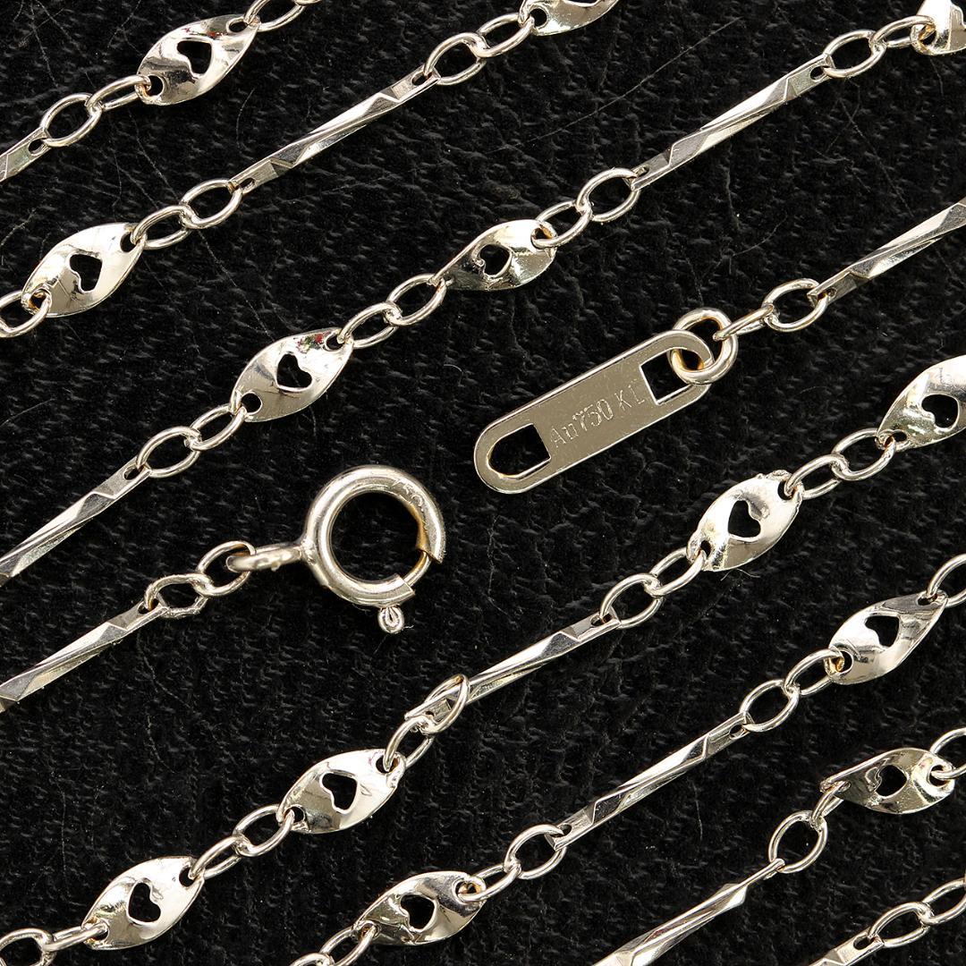 2022発売 断捨離セール!K18【ハート ネックレス】チェーンのみ