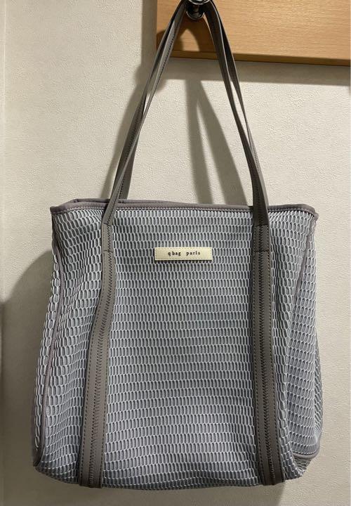 新品未使用　qbag   nest zip M グレージュ