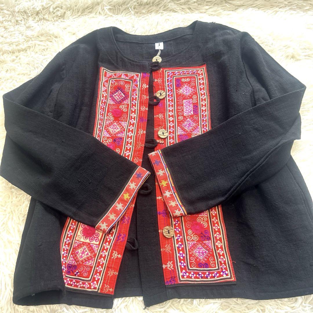タイ製　民族刺繍ジャケット　新品